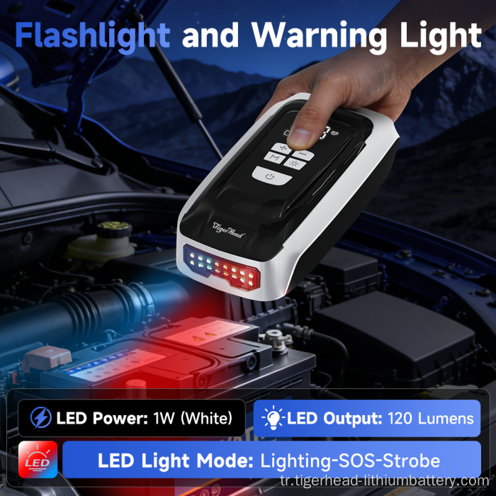 Hepsi Bir Arada Taşınabilir Araba Jump Starter